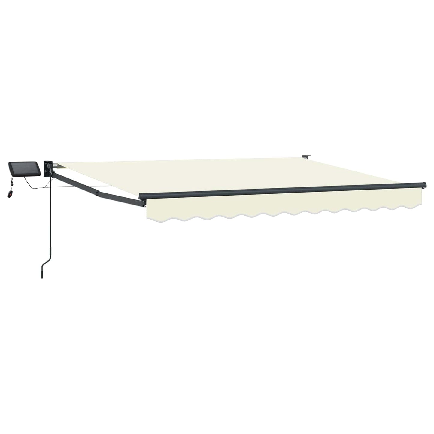 Manuelle Gelenkarmmarkise mit LEDs 3 x 2,5 m