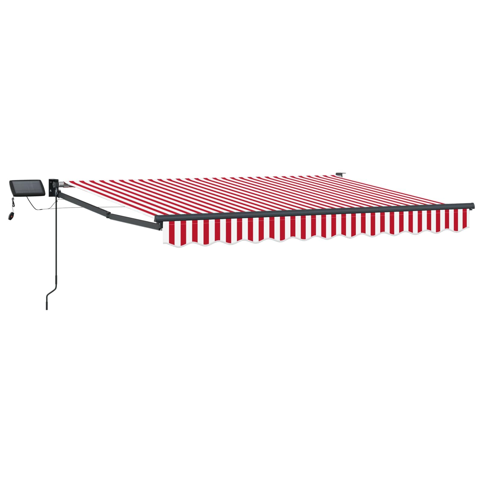 Manuelle Gelenkarmmarkise mit LEDs 3 x 2,5 m