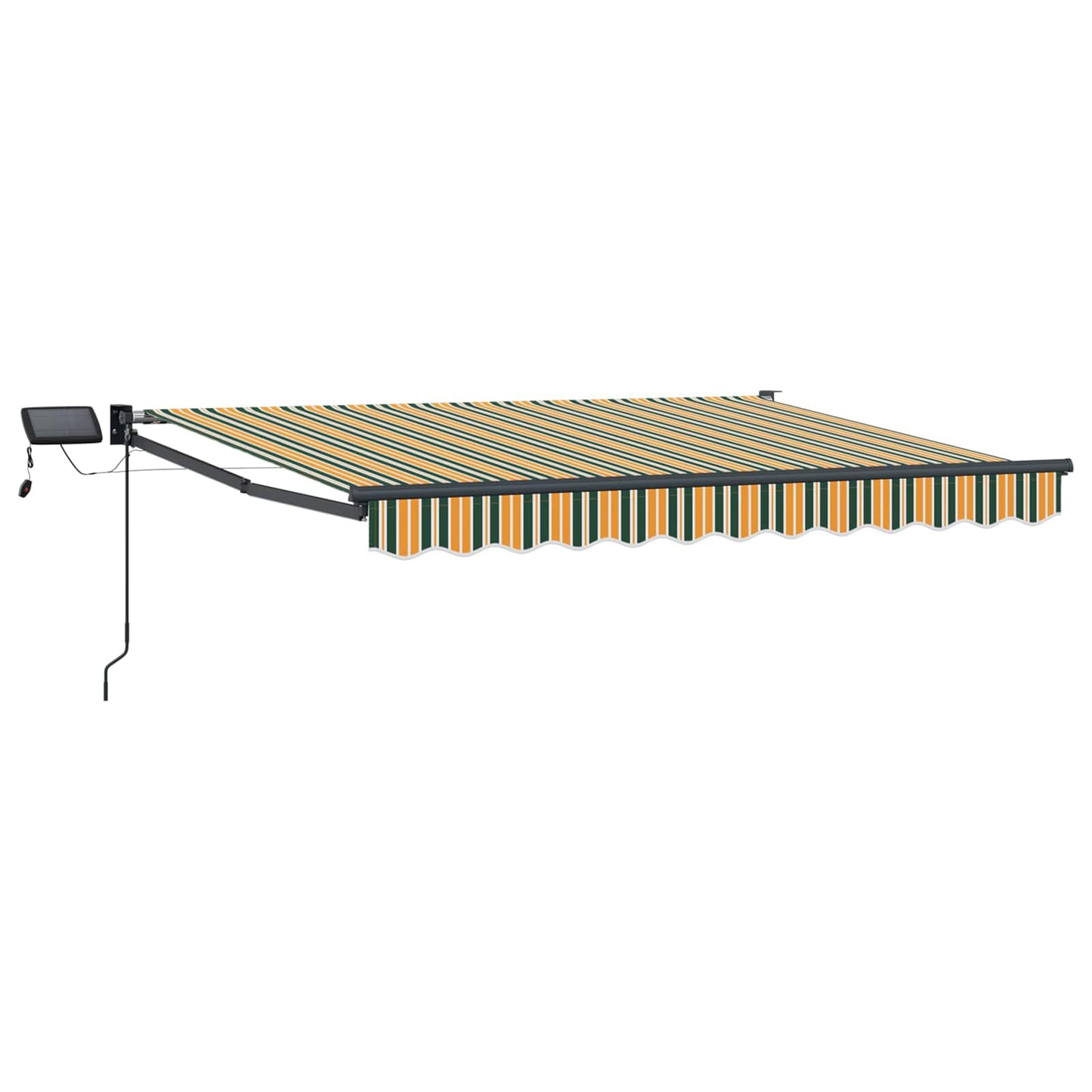 Manuelle Gelenkarmmarkise mit LEDs 3 x 2,5 m