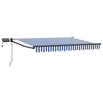 Manuelle Gelenkarmmarkise mit LEDs 3,5 x 2,5 m