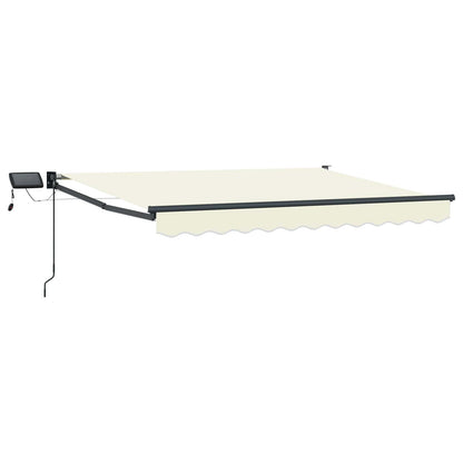 Manuelle Gelenkarmmarkise mit LEDs 3,5 x 2,5 m