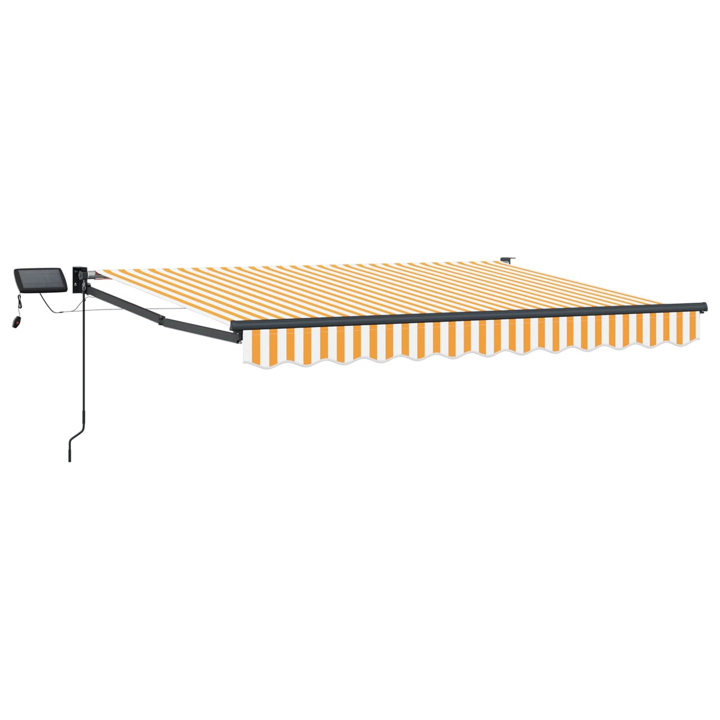 Manuelle Gelenkarmmarkise mit LEDs 3,5 x 2,5 m