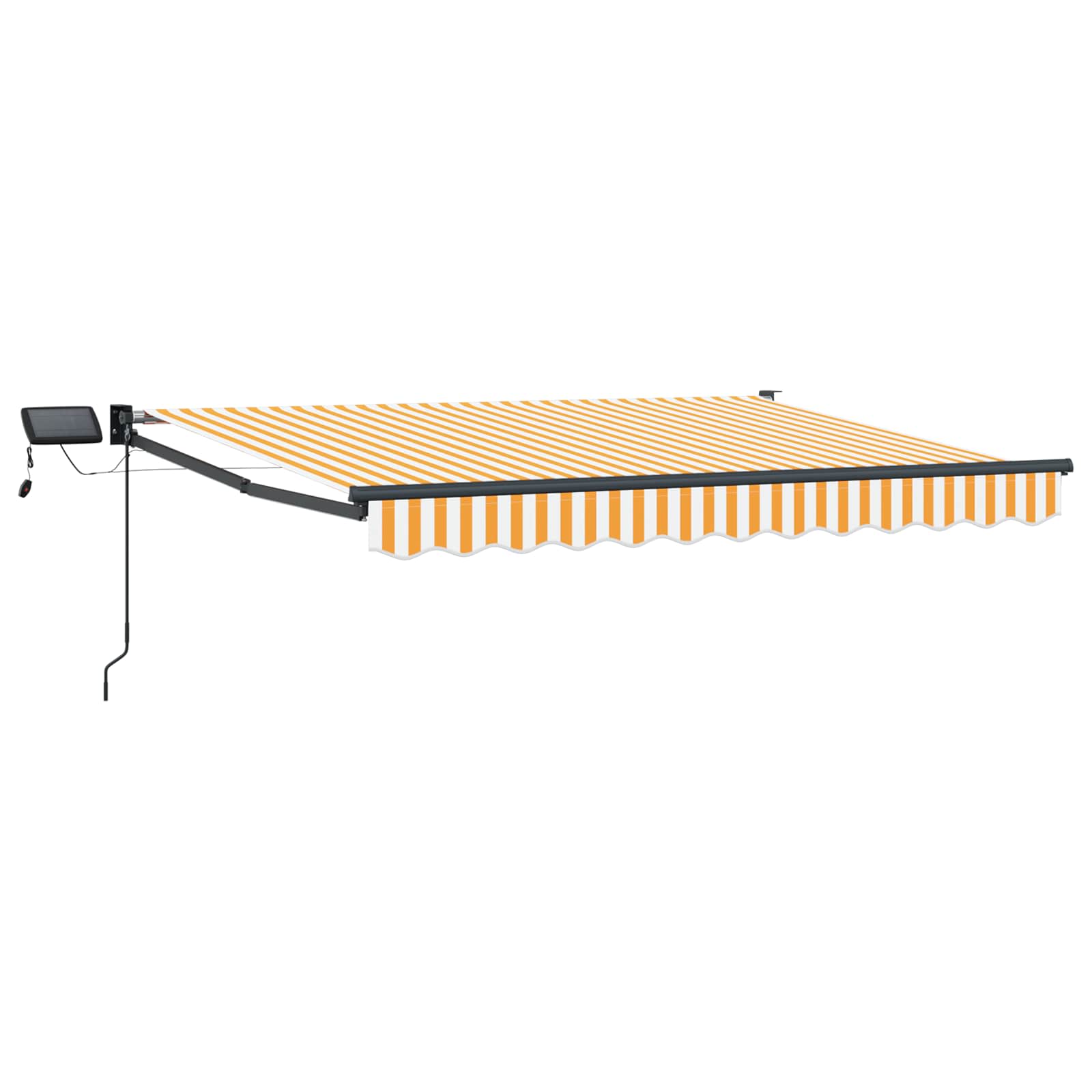 Manuelle Gelenkarmmarkise mit LEDs 3,5 x 2,5 m
