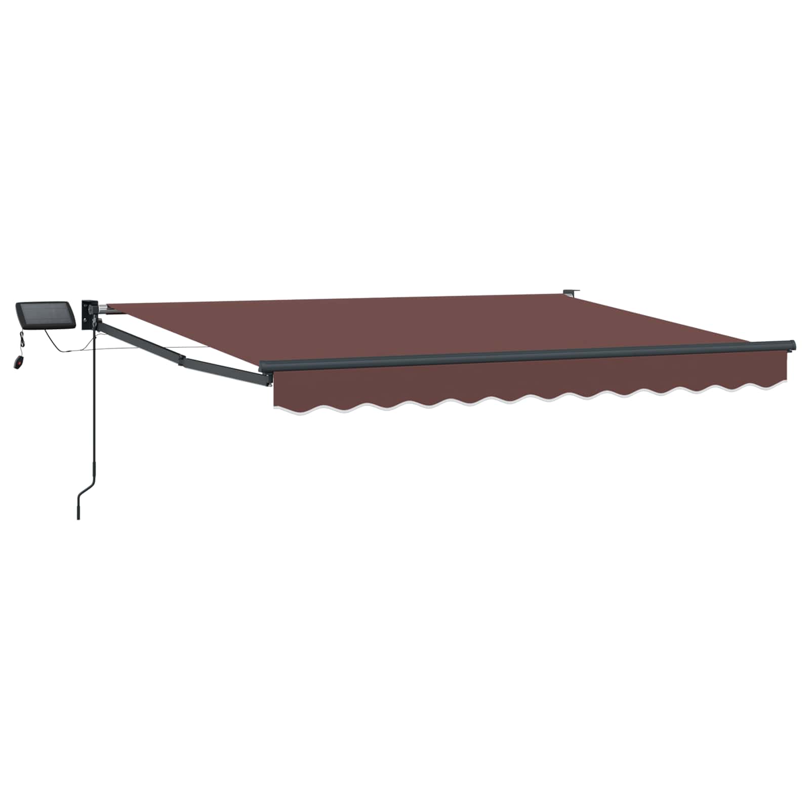 Manuelle Gelenkarmmarkise mit LEDs 3,5 x 2,5 m