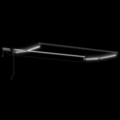 Manuelle Gelenkarmmarkise mit LEDs 3,5 x 2,5 m