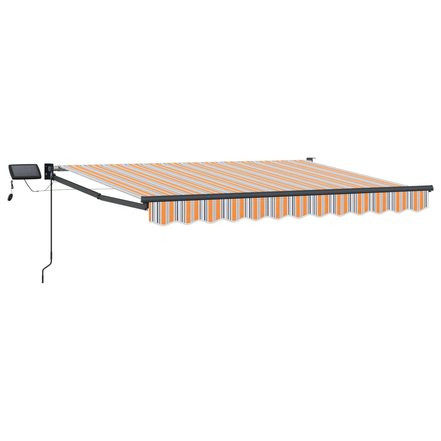 Manuelle Gelenkarmmarkise mit LEDs 3,5 x 2,5 m