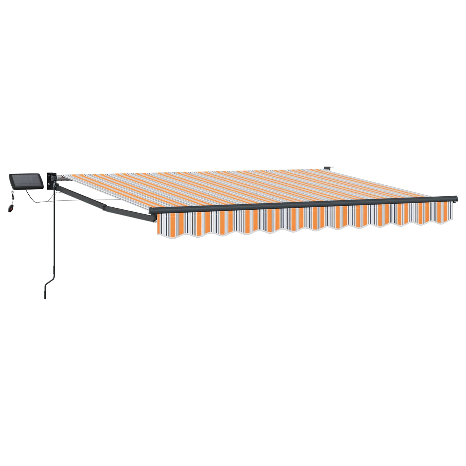 Manuelle Gelenkarmmarkise mit LEDs 3,5 x 2,5 m