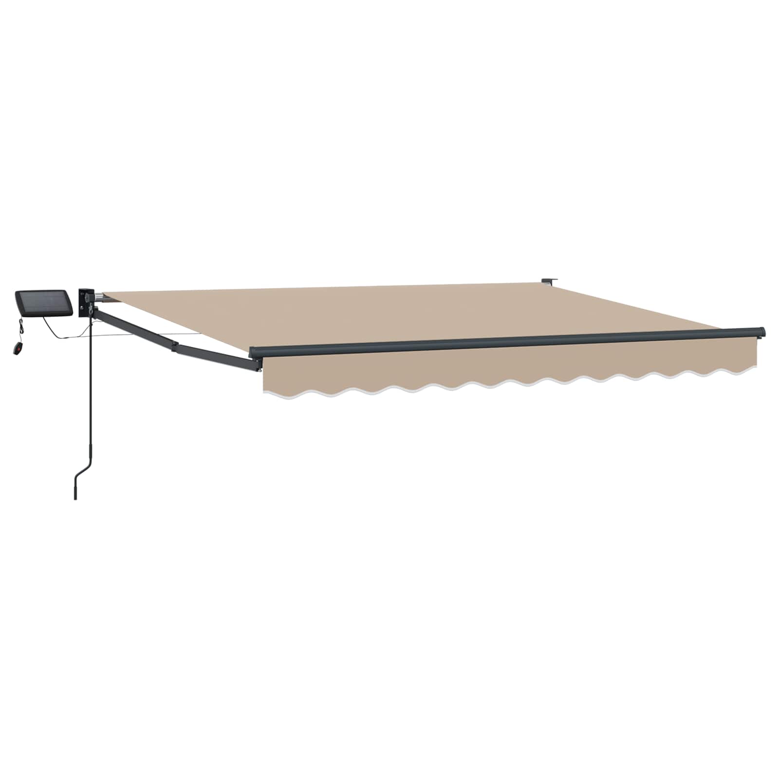 Manuelle Gelenkarmmarkise mit LEDs 3,5 x 2,5 m