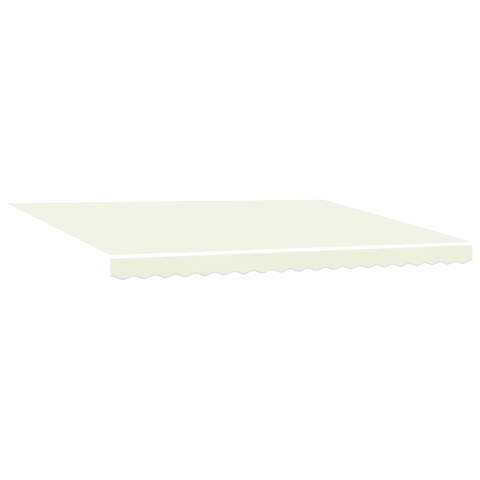 Manuelle Gelenkarmmarkise mit LEDs Creme und Anthrazit 4 x 3 m