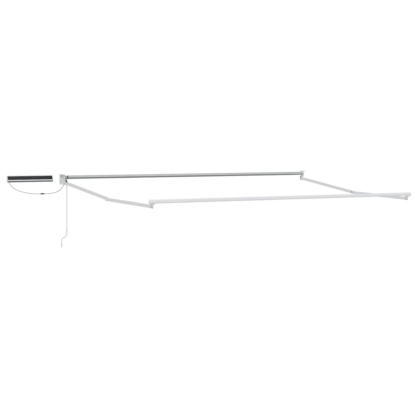 Elektrische ausziehbare Markise Blau und Weiß 4,5 × 3 m