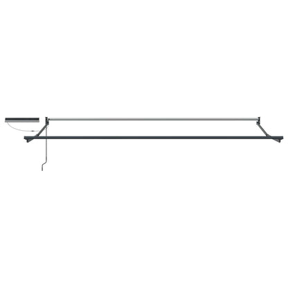 Elektrische ausziehbare Markise Blau, Orange, Anthrazit 4 x 3 m