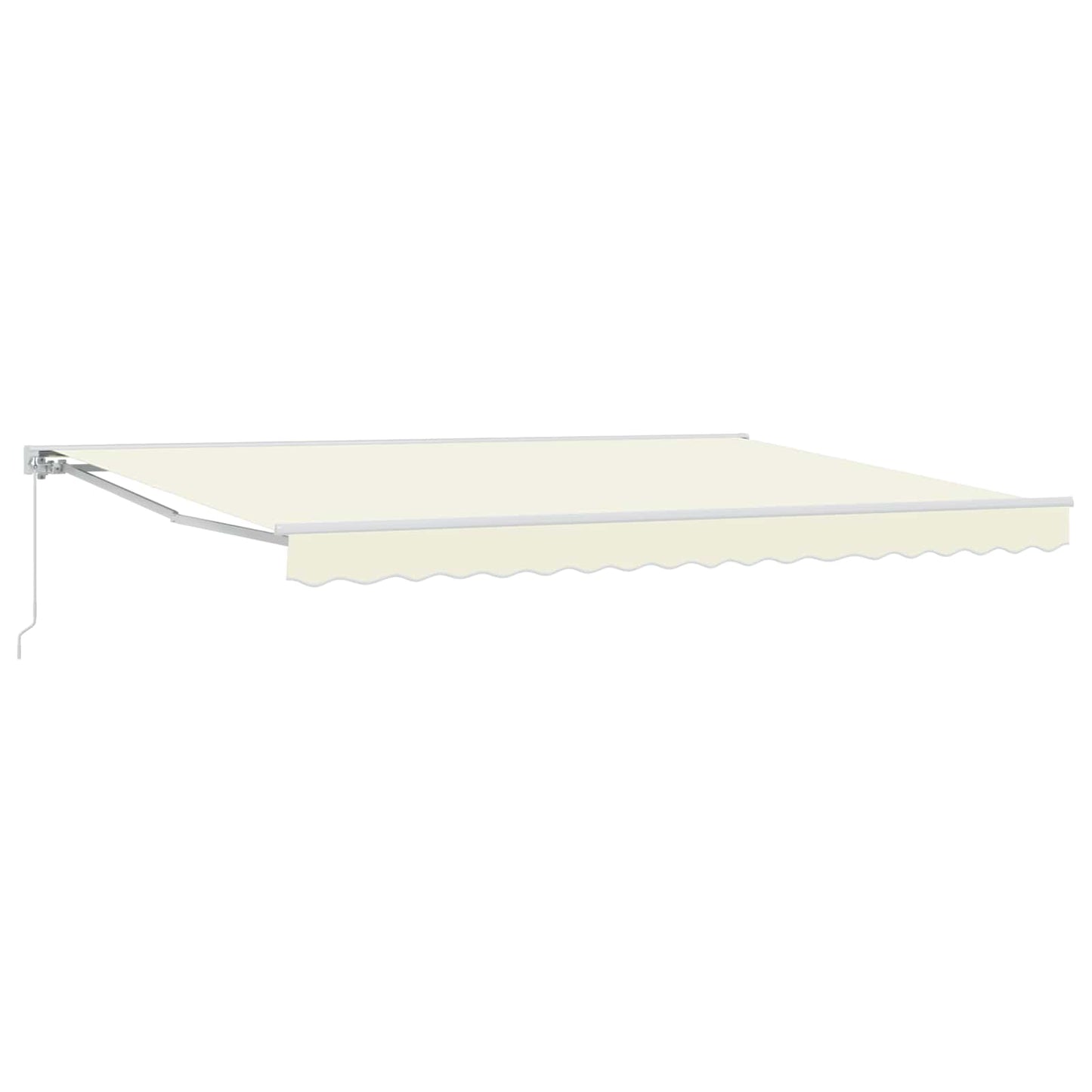 Manuell einziehbare Markise Creme 4,5 × 3 m
