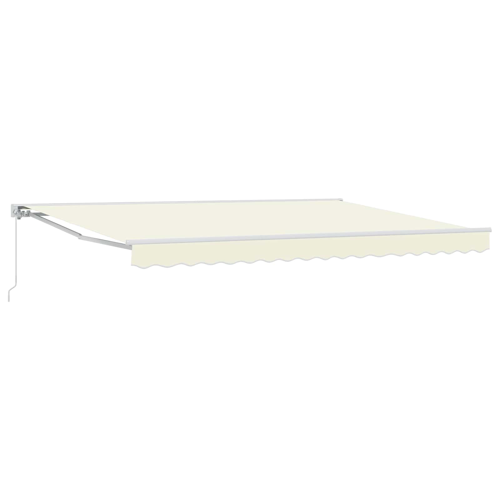 Manuell einziehbare Markise Creme 4,5 × 3 m