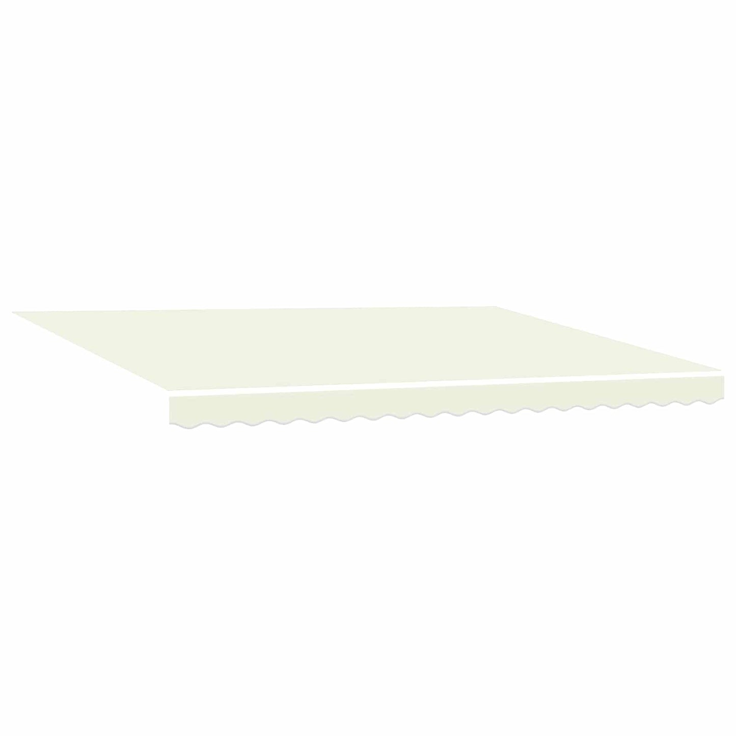 Manuell einziehbare Markise Creme 4,5 × 3 m