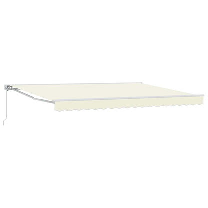 Manuell einziehbare Markise Creme 4,5 x 3,5 m