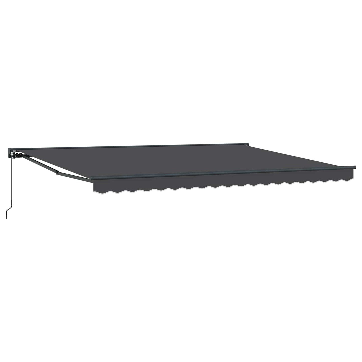 Manuell einziehbare Markise Anthrazit 4 x 2 m