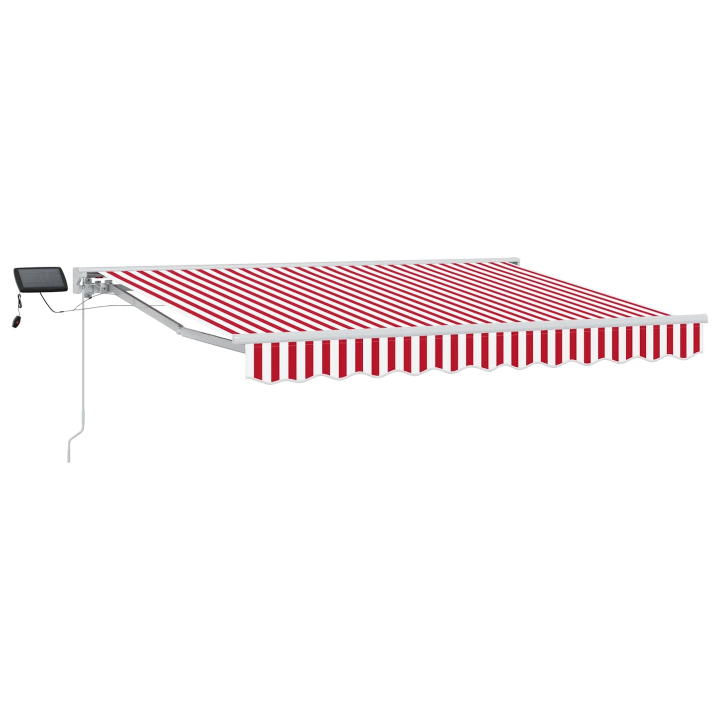 Rot und Weiß 3 x 2,5 m Polyester mit PU-Beschichtung