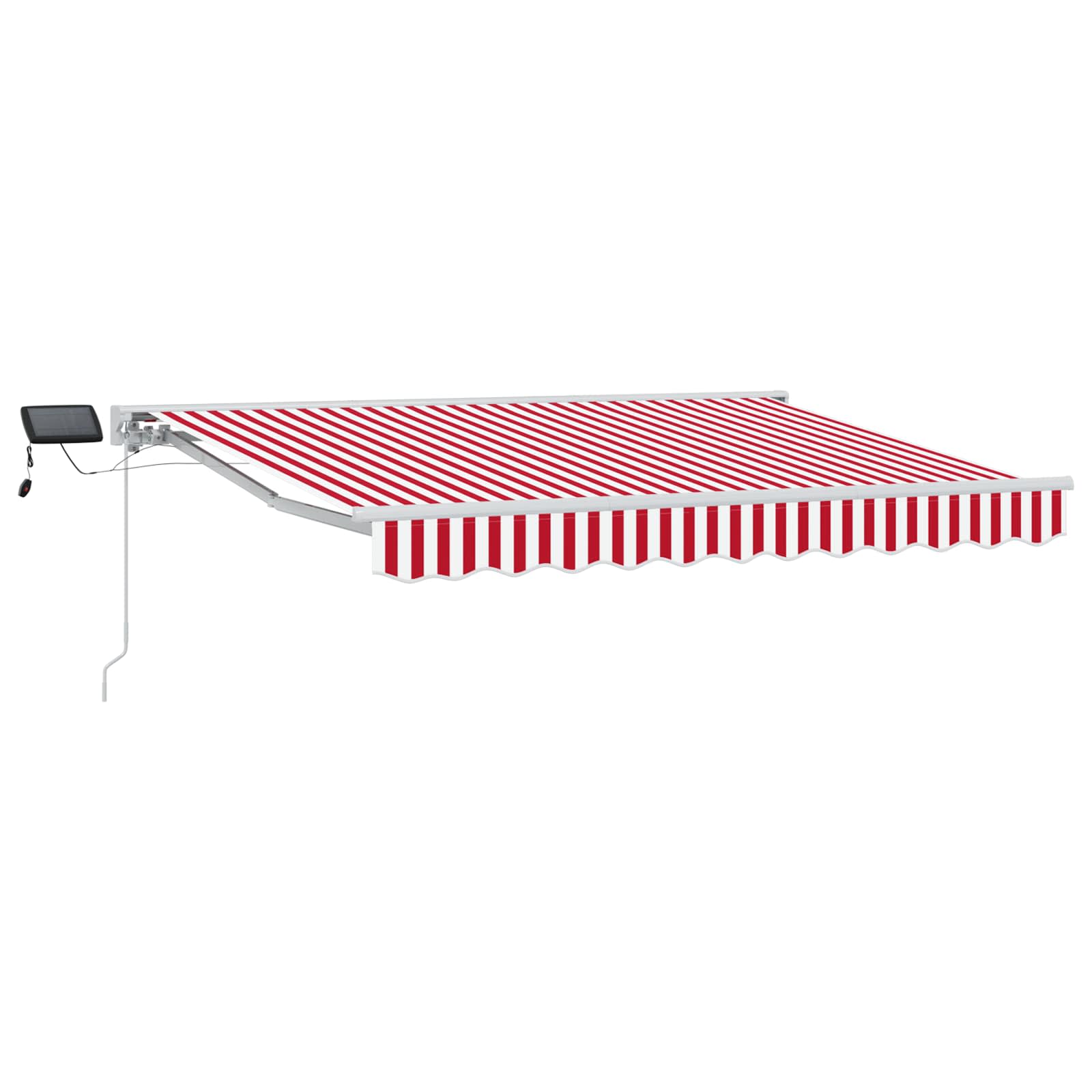 Rot und Weiß 3 x 2,5 m Polyester mit PU-Beschichtung