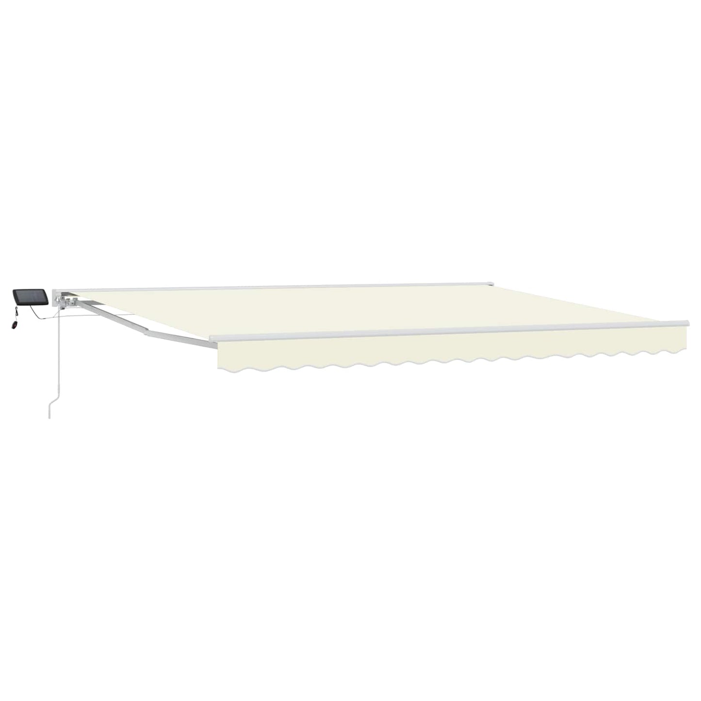 Creme und Weiß 4 × 3,5 m Polyester mit PU-Beschichtung