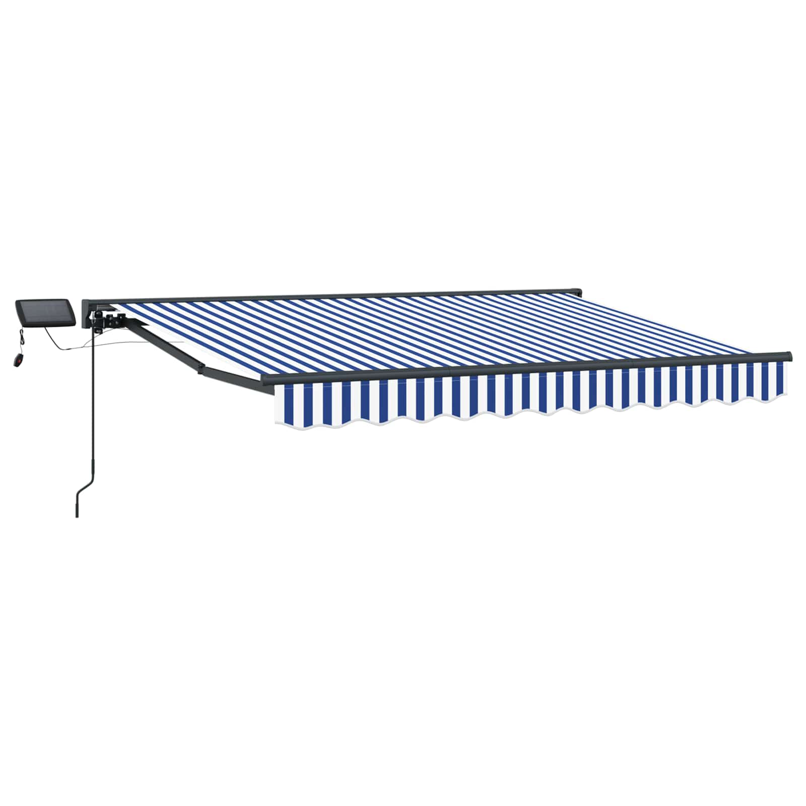 Manueller Markisenrahmen mit LEDs 2,5 x 2 m
