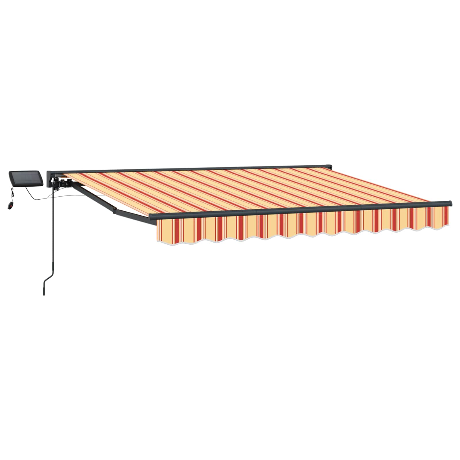 Manueller Markisenrahmen mit LEDs 3 x 2,5 m