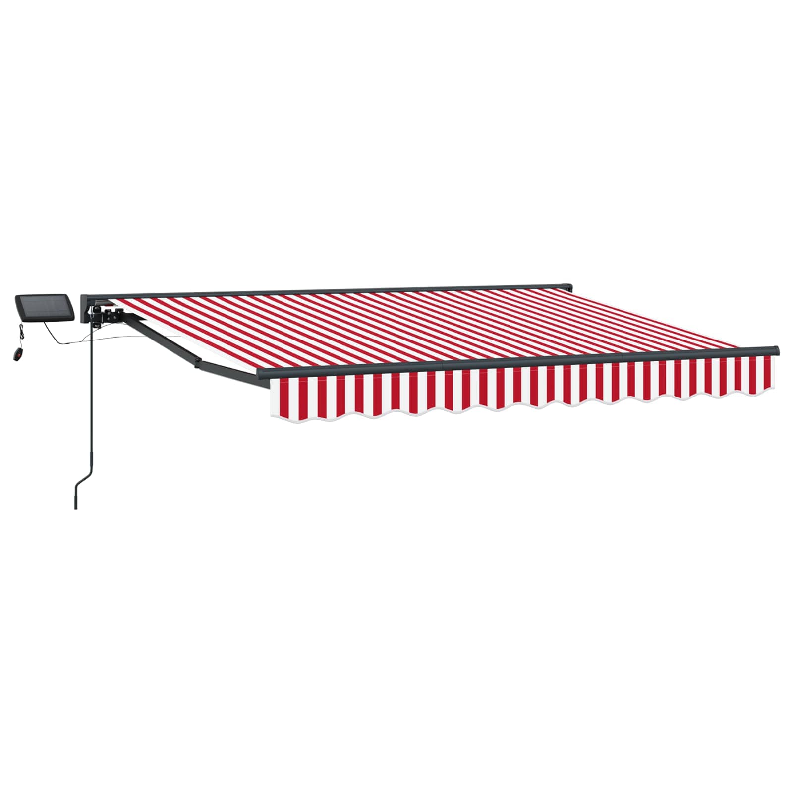 Manueller Markisenrahmen mit LEDs 3 x 2,5 m