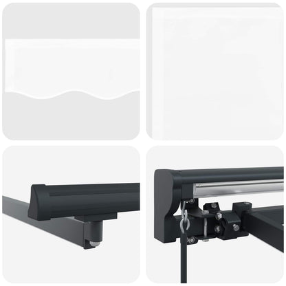 Manueller Markisenrahmen mit LEDs