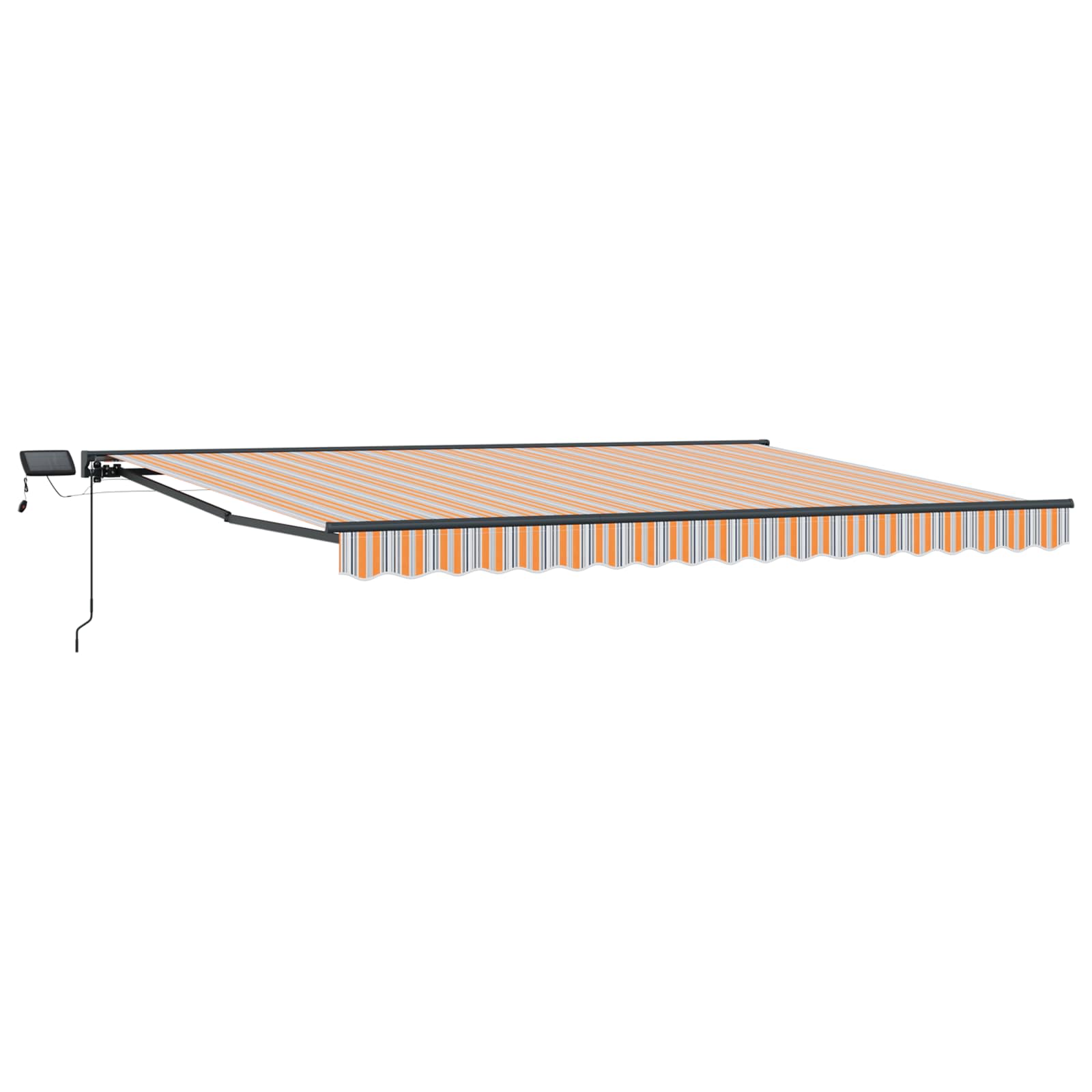 Manueller Markisenrahmen mit LEDs 4 × 3,5 m