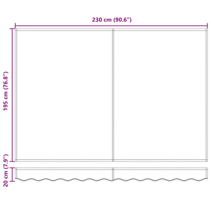 Elektrische ausziehbare Markise Creme und Weiß 2,5 x 2 m