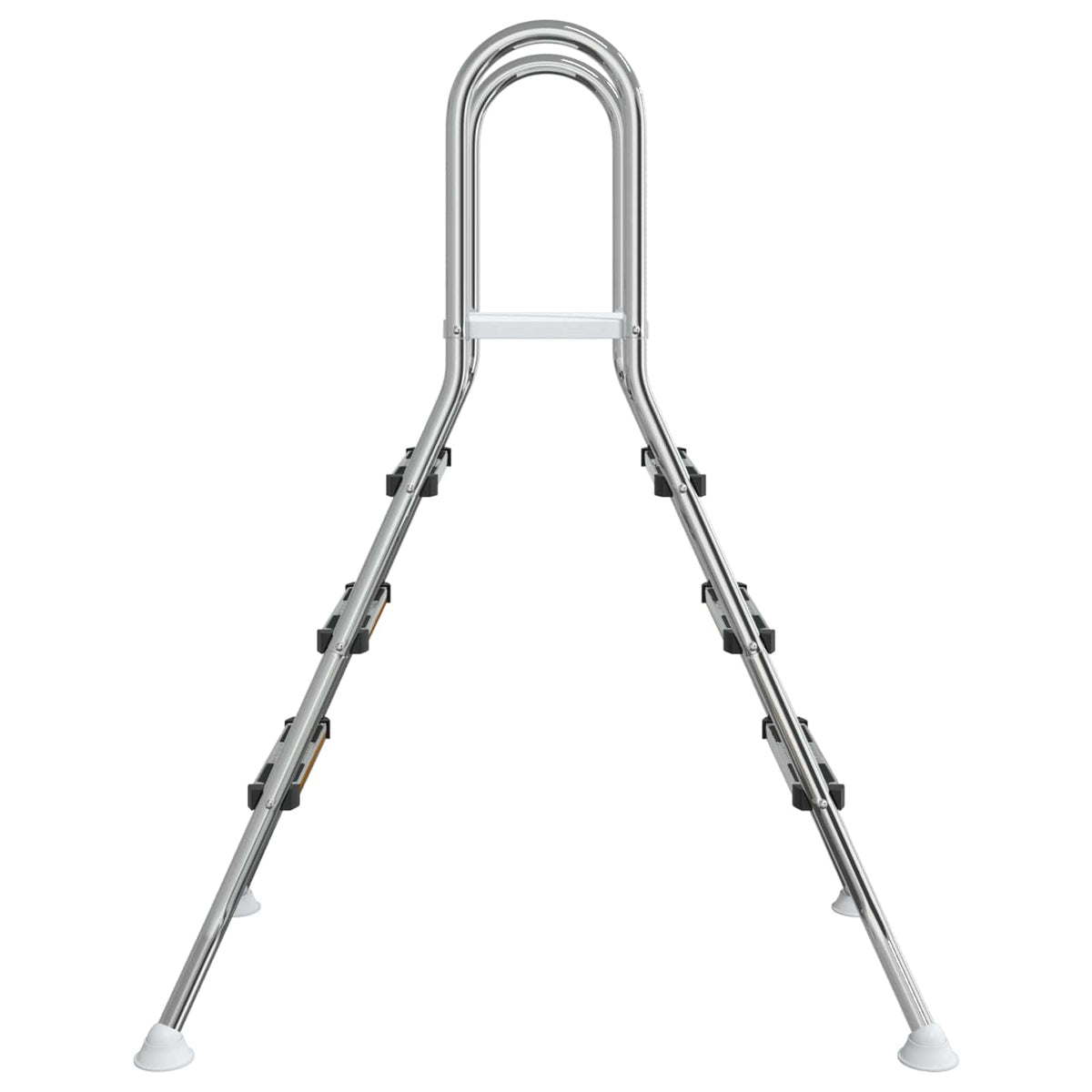 Leiter für Aufstellpools 100 cm 3-Step Edelstahl 304 Silber
