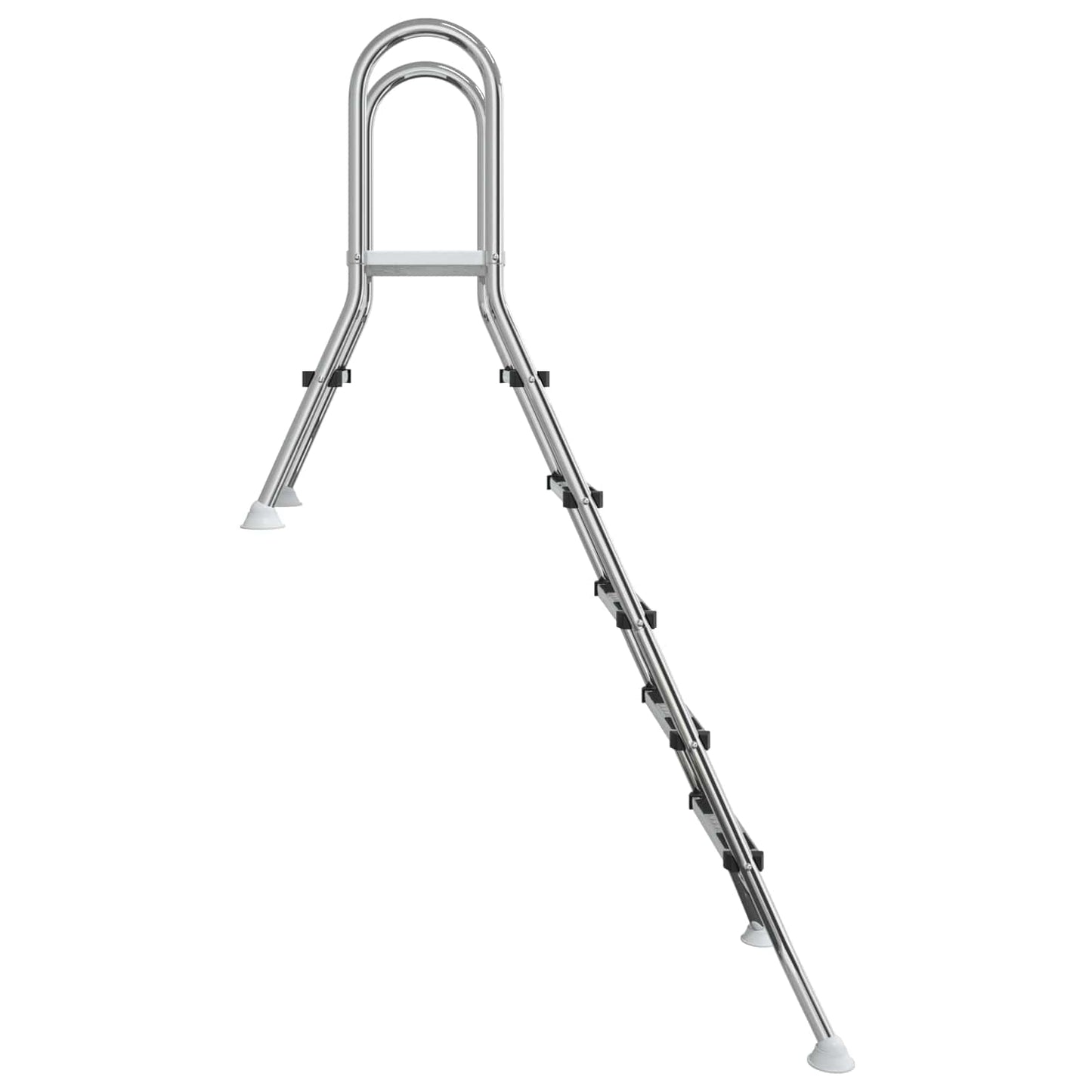 Poolleiter für teileingelassene Pools 222 x 128 cm 5-stufig