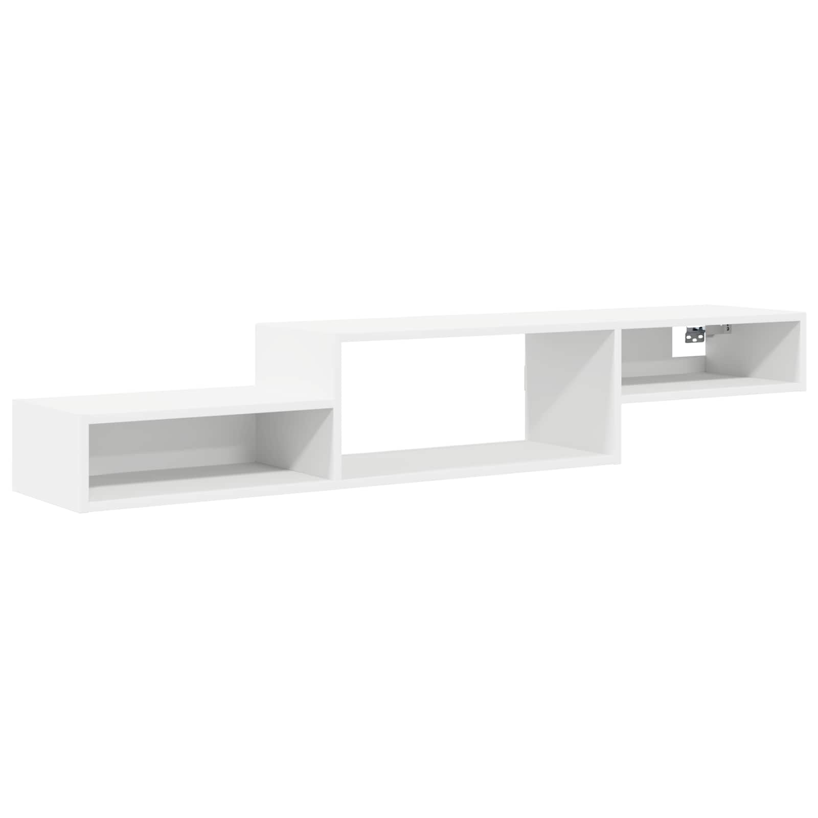 Wandmontierter TV-Schrank Wandhalterung Weiß 150 x 28 x 26 cm
