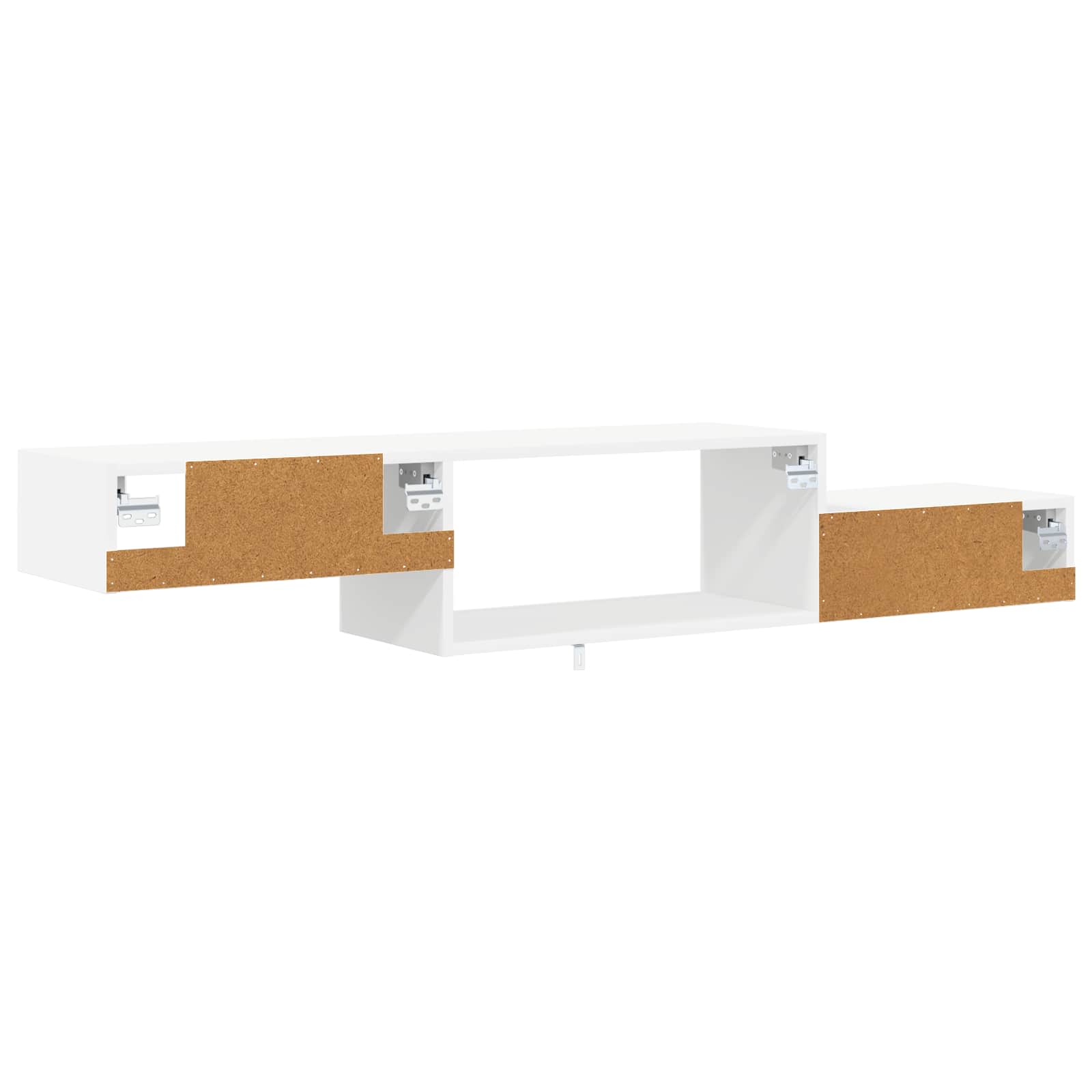 Wandmontierter TV-Schrank Wandhalterung Weiß 150 x 28 x 26 cm