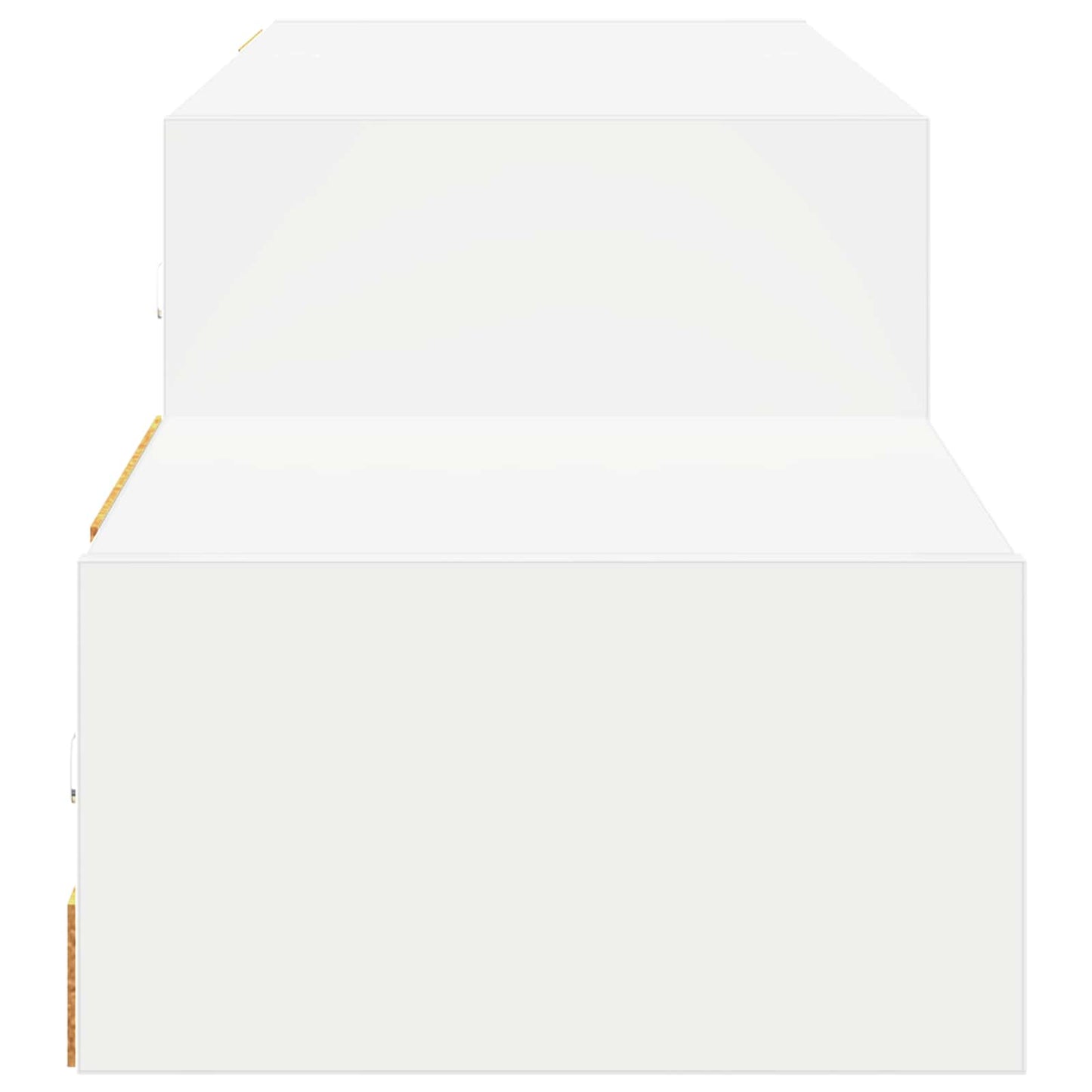 Wandmontierter TV-Schrank Wandhalterung Weiß 150 x 28 x 26 cm