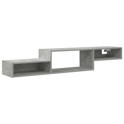 Wandmontierter TV-Schrank Wandhalterung Betongrau