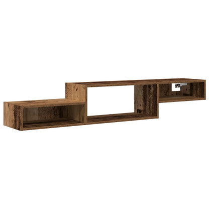 Wandmontierter TV-Schrank Wandhalterung Altholz