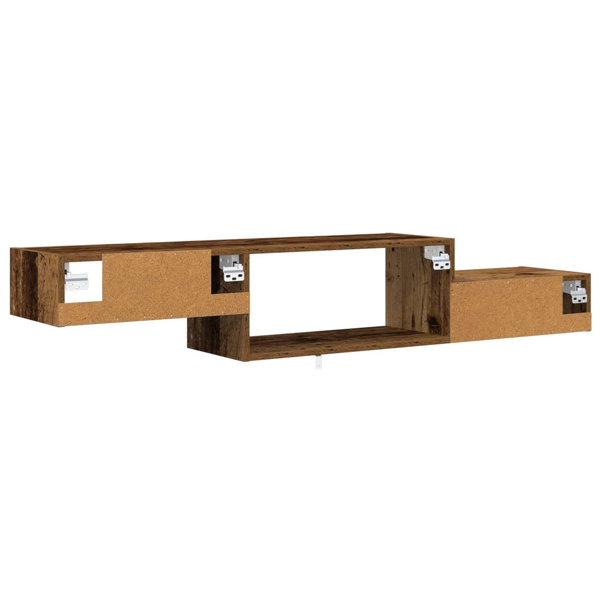 Wandmontierter TV-Schrank Wandhalterung Altholz