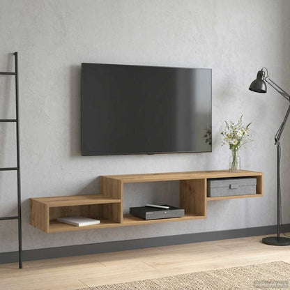 Wandmontierter TV-Schrank Wandhalterung Artisan-Eiche