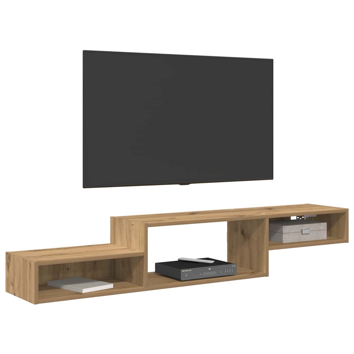 Wandmontierter TV-Schrank Wandhalterung Artisan-Eiche