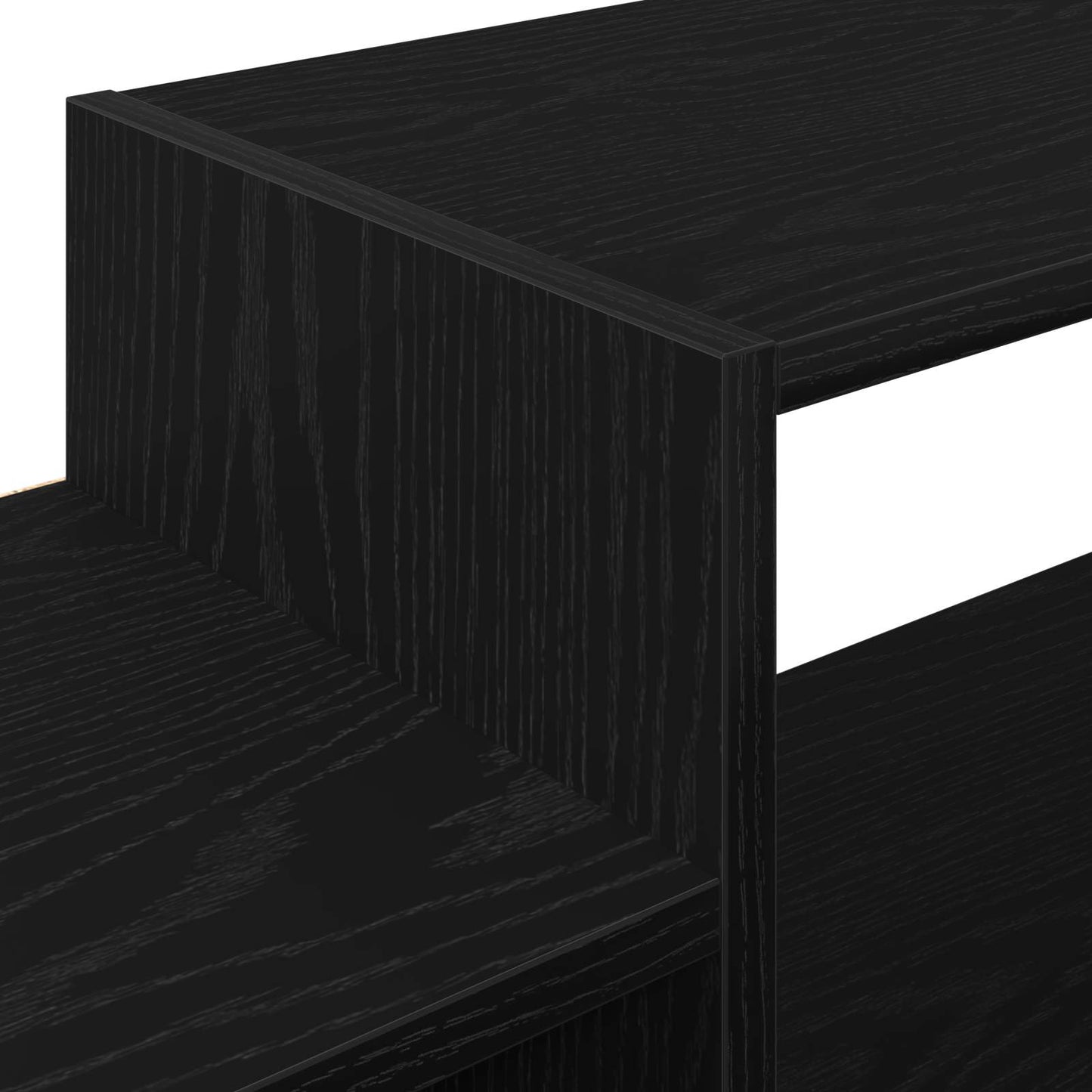 Wandmontierter TV-Schrank Wandhalterung Schwarze Eiche