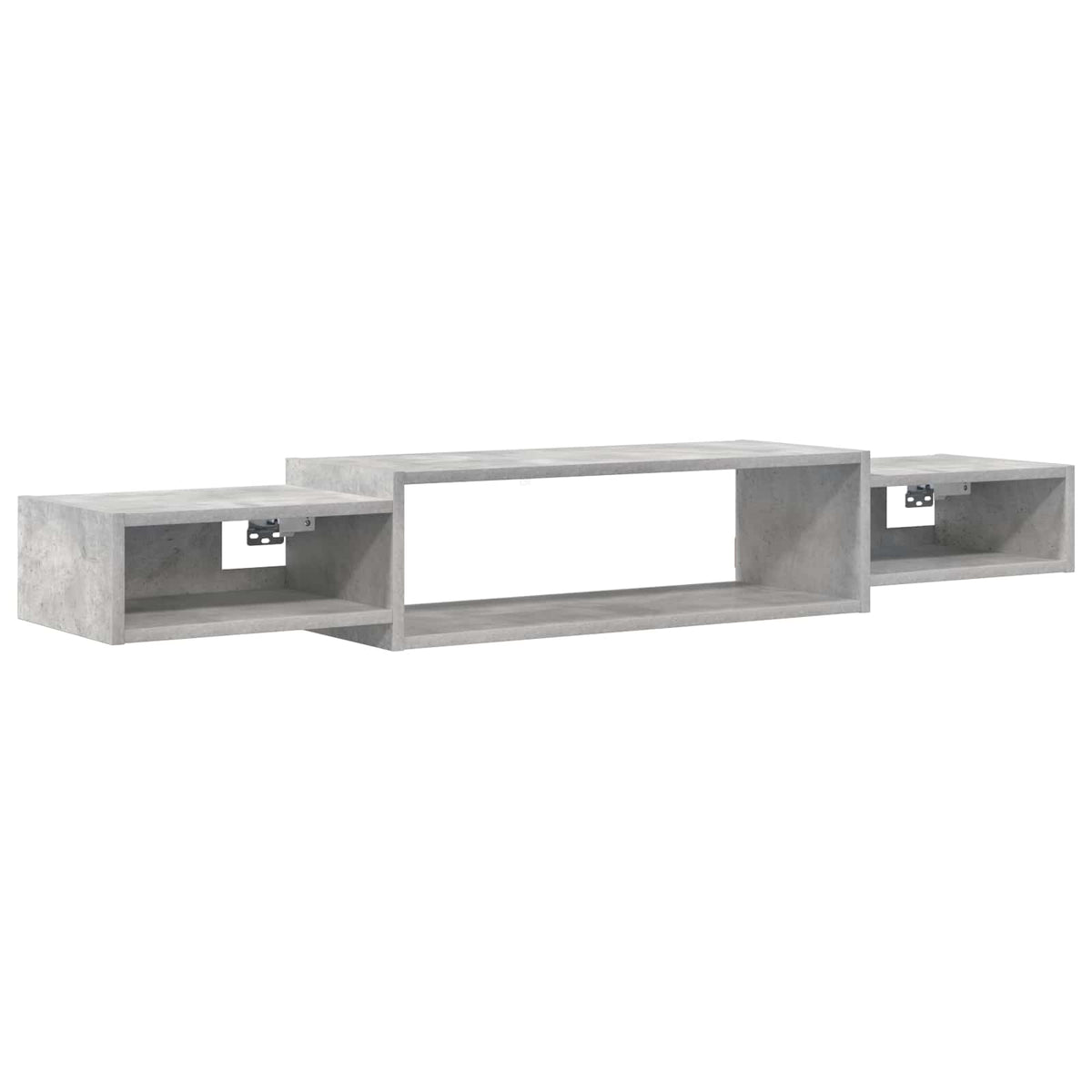 Wandmontierter TV-Schrank Wandhalterung Betongrau
