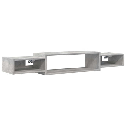 Wandmontierter TV-Schrank Wandhalterung Betongrau