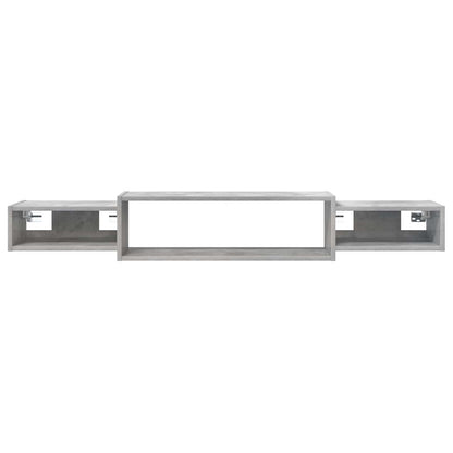 Wandmontierter TV-Schrank Wandhalterung Betongrau