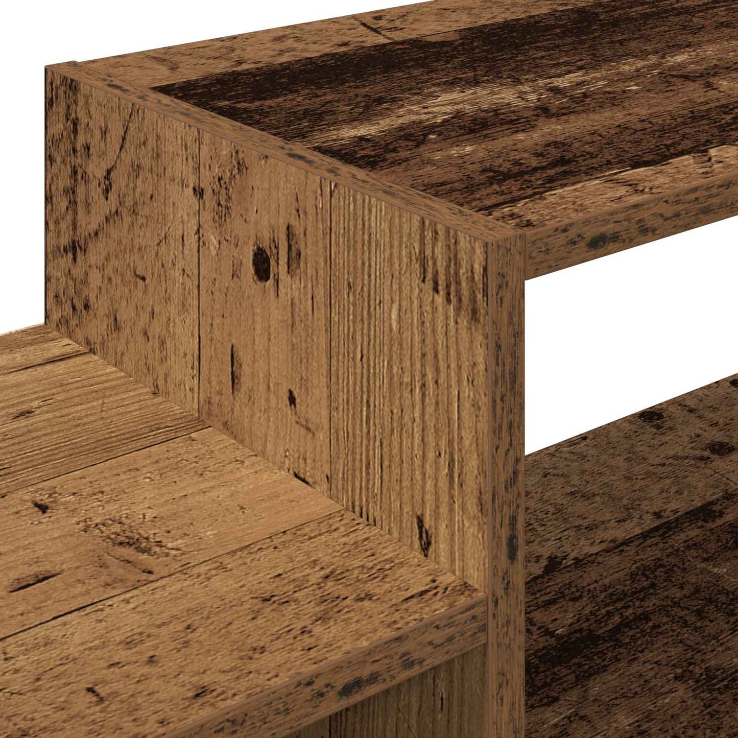 Wandmontierter TV-Schrank Wandhalterung Altholz