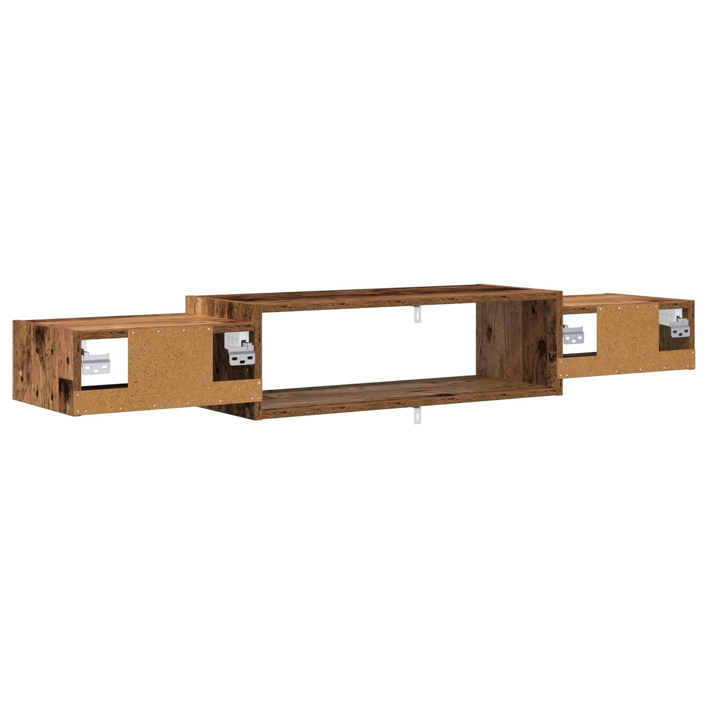 Wandmontierter TV-Schrank Wandhalterung Altholz