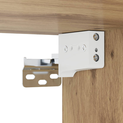 Wandmontierter TV-Schrank Wandhalterung Artisan-Eiche