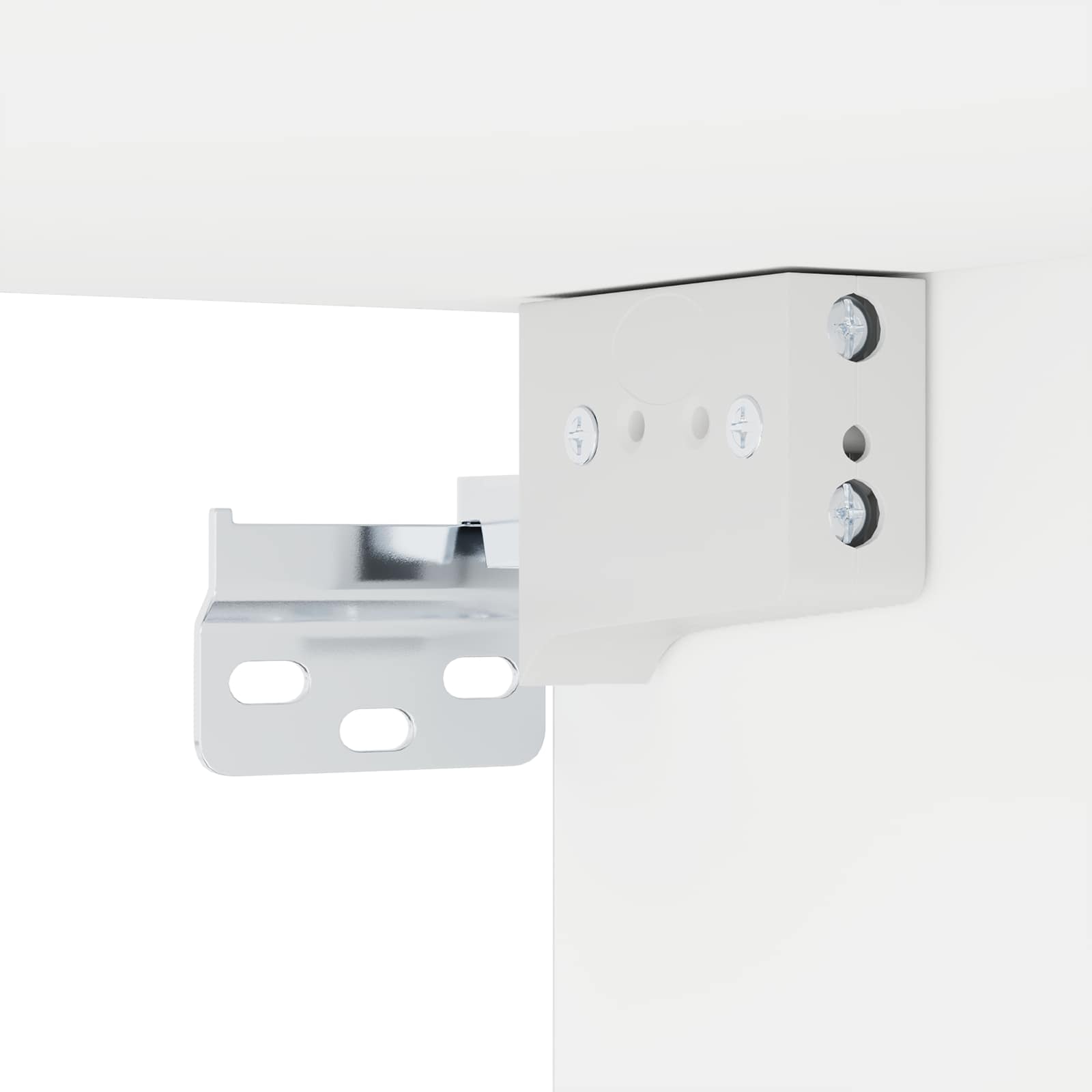 Wandmontierter TV-Schrank Wandhalterung Weiß 180 x 28 x 21 cm