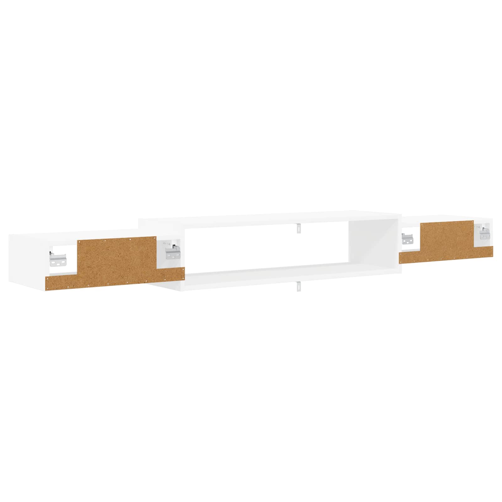 Wandmontierter TV-Schrank Wandhalterung Weiß 180 x 28 x 21 cm