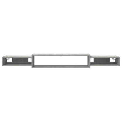 Wandmontierter TV-Schrank Wandhalterung Betongrau