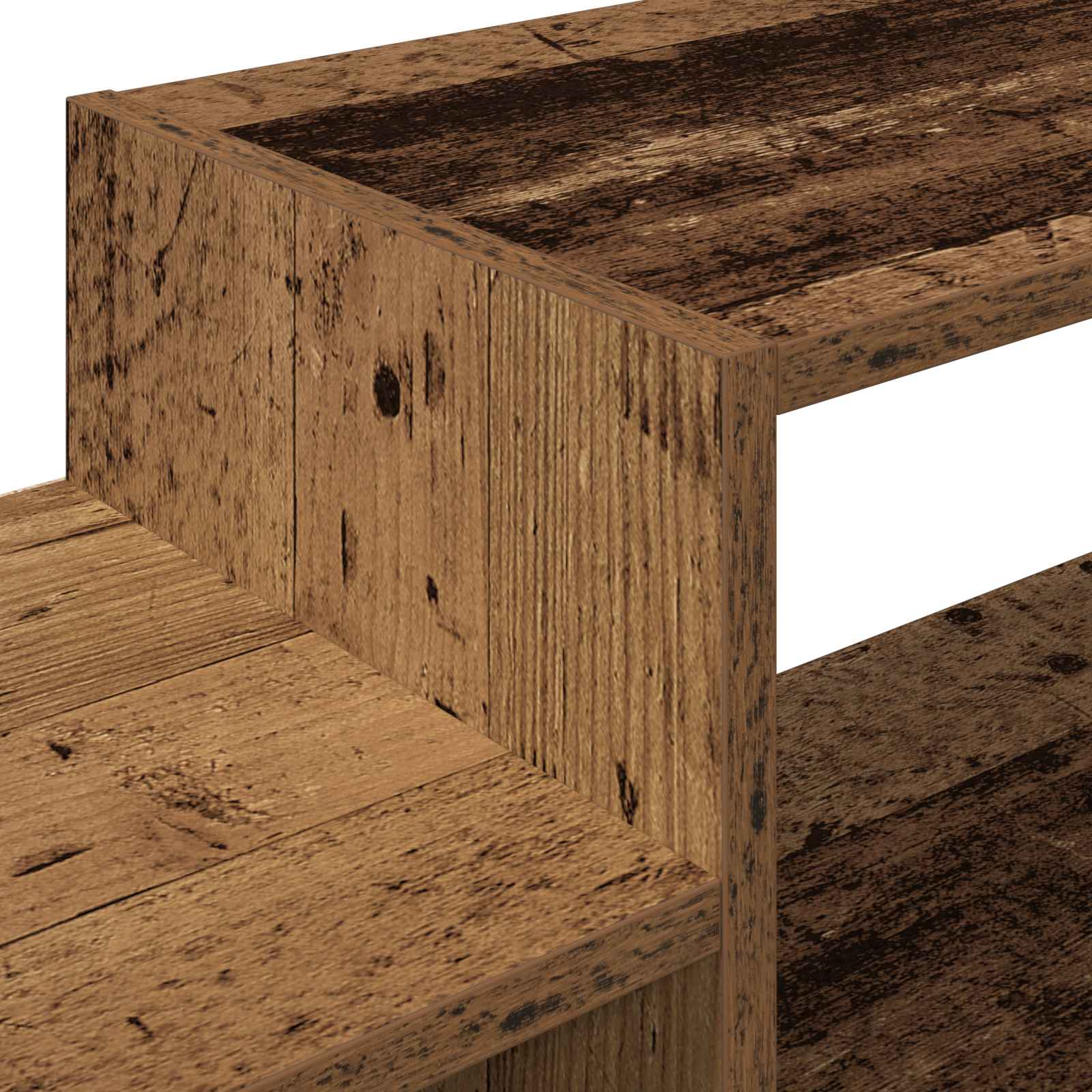Wandmontierter TV-Schrank Wandhalterung Altholz